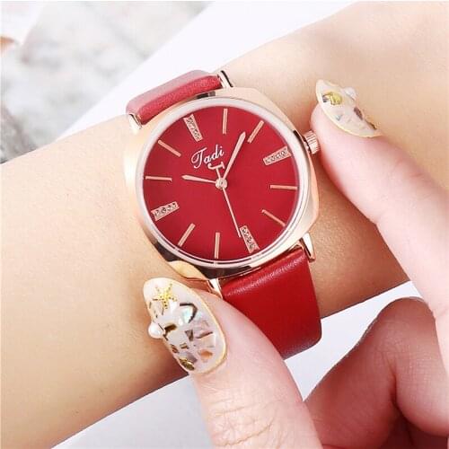 Korean fashion simple watch goddess temperament belt ladies alloy quartz watch casual all-match quartz watch watch