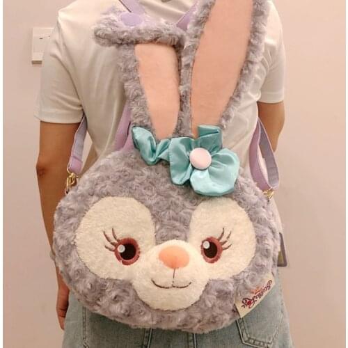 Anime duffy Bear friend summer stellalou Rabbit Plush Soft backpack Bag Toy Gift large