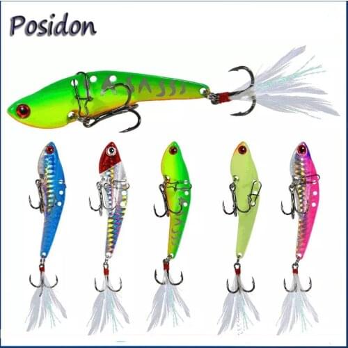 Posidon 13g/18g/25g/30g Metal JIgging Lures VIB Hard Metal Bait Fishing Jig Lure Sinking Artificial Bait Wobbler Vibrate Pesco