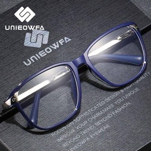 Optical Prescription Glasses Frame Men Clear Myopia Eyeglasses Frame Male Transparent Eyewear Frame Alloy Tr90 Spectacles Brand