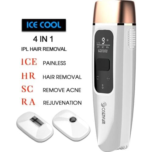 Osenyuan 4 In1 Ice Cool Permanent Photoepilator Ipl Hair Removal Depilator Bikini Trimmer Laser Epilator Women Electric Epilator