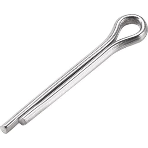 Uxcell 30Pcs Split Cotter Pin - 2mm x 14mm 304 Stainless Steel 2-Prongs Silver Tone for Home DIY Application