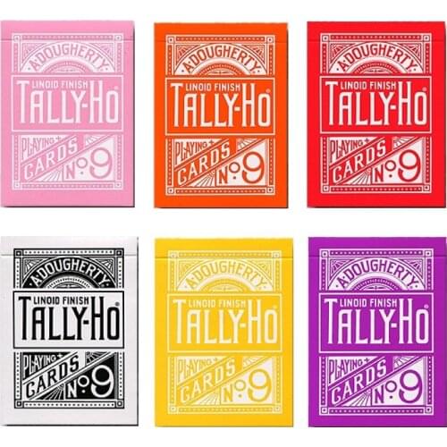 Tally-Ho Reverse Rose Playing Cards Fan Back Deck USPCC Collectable Poker Magic Card Games Magic Tricks Props