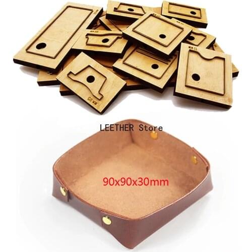 Japan Steel Blade Rule Die Cut Punch JewelrySmallchange Storage box Cutting Mold Wood Dies for Leather Cutter for Leather Crafts