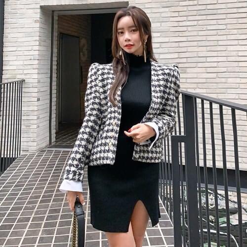 Zeongro Women's Tweed Coats