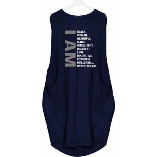 Womens Sleeveless Dress I Am A Strong Melanin Queen Dress Clothes African Black Girl Month Female Melanin Dresses Drop Ship
