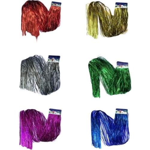 1Pcs Balloon Tail Rain Curtain Meter Christmas Decoration Navidad For Home Creative Silk Balloons Pendant Xmas Tinsel Color L35