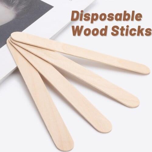 10/30Pcs Disposable Wooden Waxing Wax Spatulas 6" Hair Removal Stick Applicators Professional Facial Spa Tongue Depressor Tool