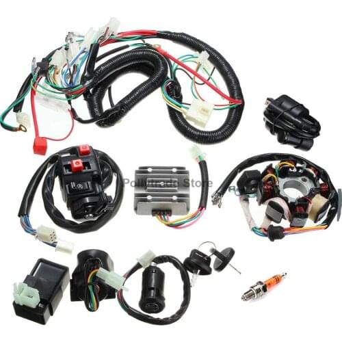 125cc 150cc 200cc 250cc Dirt Bike ATV QUAD ELECTRICS Zongshen Lifan Ducar Razor CDI Wire Harness Stator Assembly Wiring