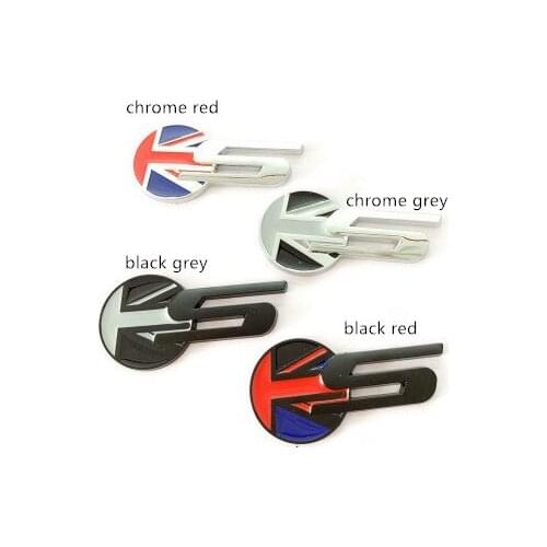 1X 3D metal S UK Flag Rear Trunk Sticker Body Emblem Creative Badge Decor for Jaguar XF X-Type S-Type F-PACE Car styling