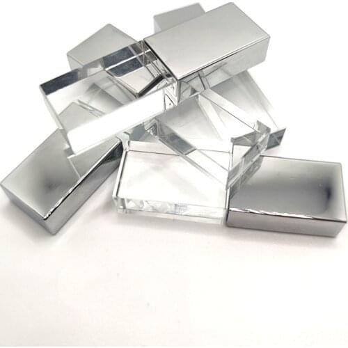 5pcs/lot free logo fee) New Custom 3D Inside LOGO Crystal USB 2.0 Memory Flash Stick with plastic Box
