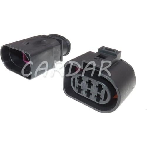 1 Set 6 Pin 1J0973733 1J0 973 733 3.5 Auto LSU 4.2 Oxygen Sensor Connector Throttle Plug For VW AUDI PASSAT Bora