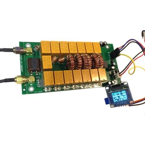 ATU-100 DIY Kits 1.8-50MHz ATU-100mini Automatic Antenna Tuner by N7DDC 7x7 + OLED, Firmware programmed/ SMD/Chip soldered