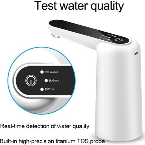 Water Dispenser Wireless Electric Water Pump USB Charge Dispensador Bucket Water Pressure Drinking Bottle Switch TDS 1500mAh