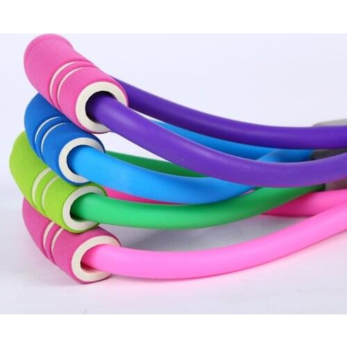 Slimming Yoga rubber workout Fitness Resistance 8 Word Chest Expander Rope Arm Fitness Elastic Bands for Home Sports Exercise
