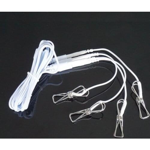 Electro Breast Clip Conductive Pulse Massager Electro Sex BDSM Erotric Toys Electric Shock Nipple Clamps Climax Male Female