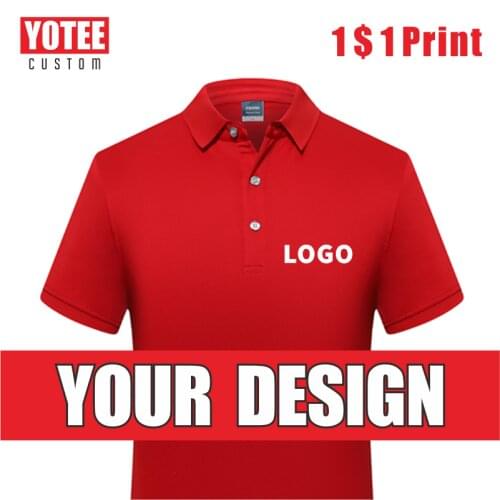 YOTEE Fashion Casual Cheap Short Sleeve Personal Company Group Logo Custom POLO Shirt Men and Women Custom Top