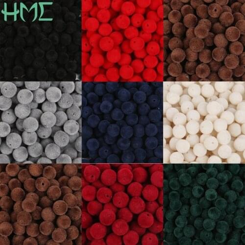 Jewelry making velvet beads choker necklace tassel charms lariat earrings spacers dangle brincos findings accessories diy