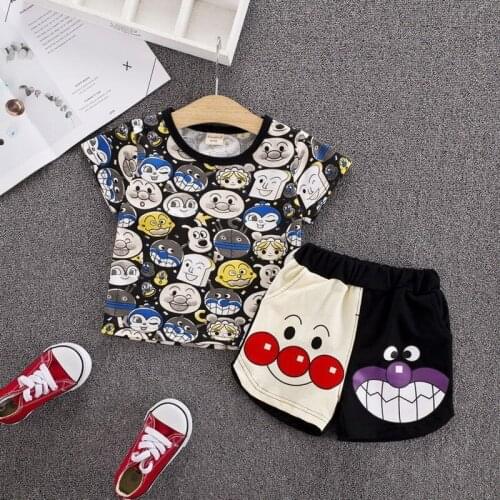 Baby Clothing Set Cute Summer T-Shirt Cartoon Children Boys Clothes Shorts Suit for Kids Outfit Denim Outfit children clothes