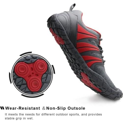 Size 48 Mens Minimalist Trail Sneakers Zero Drop Sole Vulcanized Shoes Men Wide Toe Skidproof Barefoot Beach Diving Water Shoe