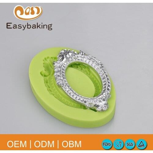 Kitchen baking utensils 3D Mirror shape silicone cake mold silicone chocolate mold tools