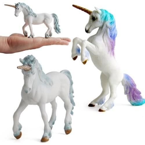 Myth Pegasus Fairy Tale Unicorn Flying Horse Unicorn Figurines Children Girl Toys Birthday Christmas Best Gift for Kids