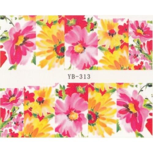 Nail Sticker Water Transfers Stickers Nail Decals FLORAL FLOWER ROSALIE ROSE BLODWEN YB313-324