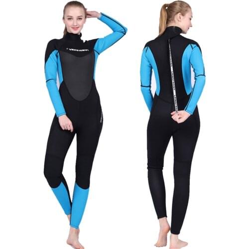 3MM Neoprene Wetsuit Women Scuba Diving Suit Underwater Fishing Windsurf Kitesurf Hunting Surf Snorkeling Spearfishing Clothes