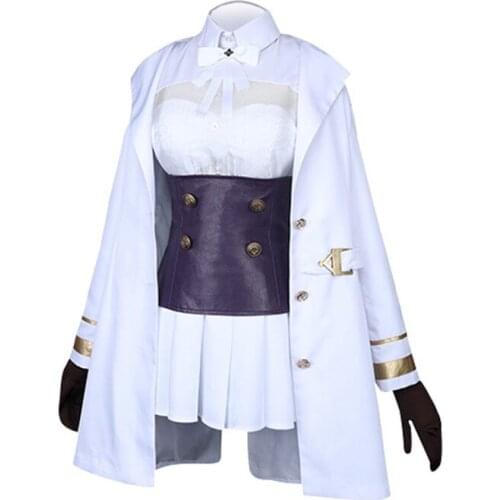New ! Game Azur Lane IJN Azuma White Suit Party Uniform Cosplay Costume H