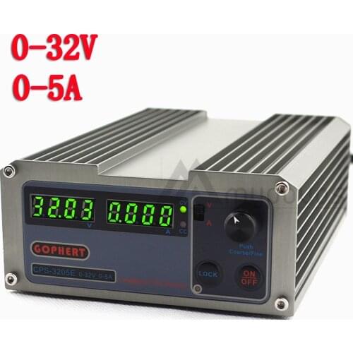 New CPS-3205E Arrivals precision Digital Adjustable MINI DC Power Supply OVP/OCP/OTP 32V5A 110V-230V 0.01V/0.001A EU Free shippi