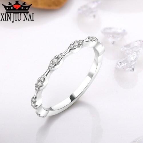 Very simple and irregular wild wave female new style wall inlaid diamond ring for girlfriend Christmas gift
