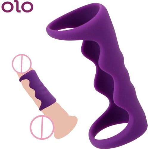 OLO Silicone Cock Rings Penis Rings Male Chastity Device Sex Toys for Men Delay Ejaculation Sex Products
