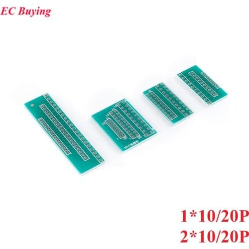 10PCS Single Double Row Pin PCB PCI Adapter Board 1.27mm 2.0mm 2.54mm Pitch Transfer Plate Converter 1*10P 1*20P 2*10 2*20P