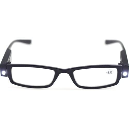 LED Magnifying Eyewears Unisex Reading Glasses Lighting Magnifier Eyeglass With Light