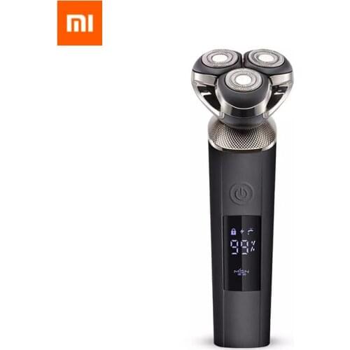 Xiaomi MSN 3 Segment Razor Low Noise High Speed Motors Electric Shaver Waterproof Dry Wet Shave Razor Charging Self-washing