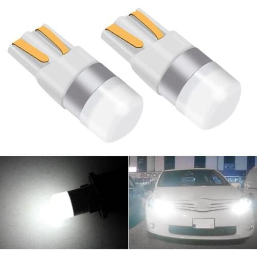 2Pcs 3030 SMD T10 W5W LED Auto Car Clearance Lights Reading Dome Door Lamp Bulb