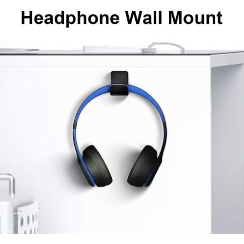 2Pcs Headphone Hanger Acrylic Gaming Headset Stand Holder Wall Mount Bracket Durable Headsets Display Stand Accessories