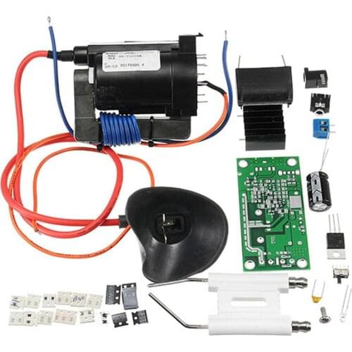 20KV ZVS Tesla Coil Booster High Voltage Generator Plasma Music Arc Speaker Kits Driver Board DIY Kit + Ignition Coil + Spray Po