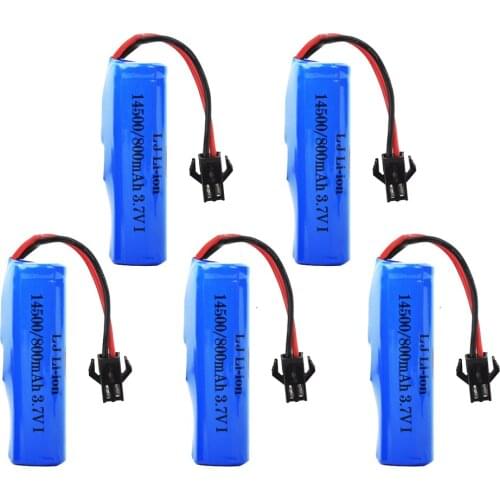 For C2 D828 3.7V 800mAh 14500 rechargeable Battery For RC TOYS helicopter car Baot Tank Gun Truck Train Motorcycles 3.7v Battery