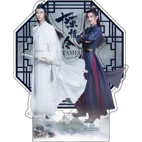 Anime The Untamed Xiao Zhan Wang Yibo Acrylic Stand Figure Model Plate Display Cosplay Cartoon Tabletop Decor Transparent Gifts