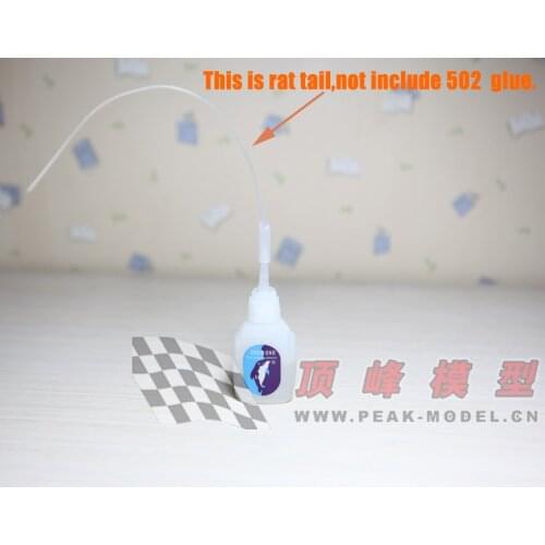 502 Instant Glue Rat Tail Quick-drying Glue Dispensing Needle Dispensing Plastic Head Can Be Heated And Stretched