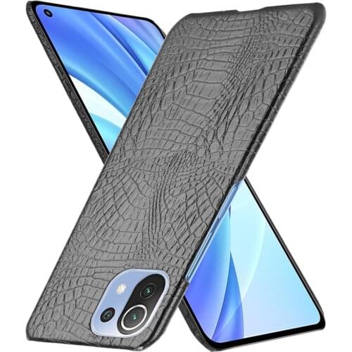 Case For Mi 11 Lite High Quality PU Leather Texture PU Leather Back Hard Plastic Cover For Xiaomi Mi11 Lite Pro 11i 11X5G