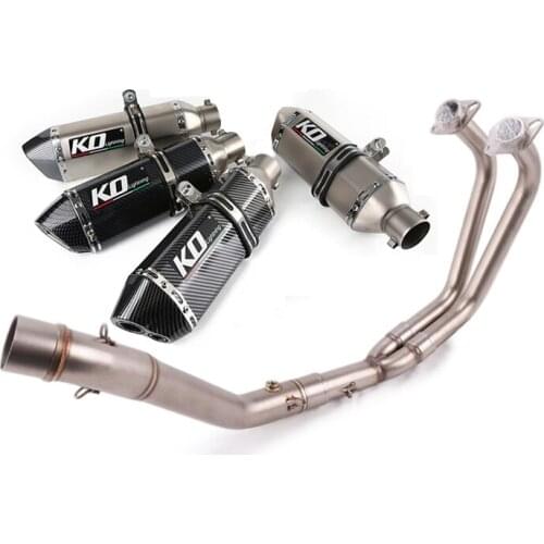 For Yamaha MT-03 YZF-R3 YZF-R25 Exhaust System Motorcycle Front Link Pipe Slip On 51mm Muffler Escape with Removable DB Killer