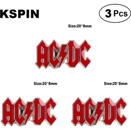 AC & DC Lapel Pin Brooches Pins Flag badge Brooch Badges