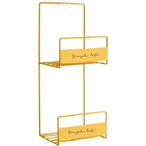 Double-Layer Wall Door Mount Hanging Household Closet Bag Storage Rack Bracket saves space Home cap Holder