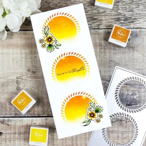 JMCRAFT 2021Rectangle Border Middle Circle #2 Metal Cutting Dies DIY Scrapbook Handmade Paper Craft Metal Steel Template Dies