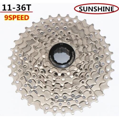 9 Speed Cassette 11-36T Wide Ratio Freewheel Mountain Bike MTB Bicycle Cassette Flywheel Sprocket Compatible for Sunrace HIMALO