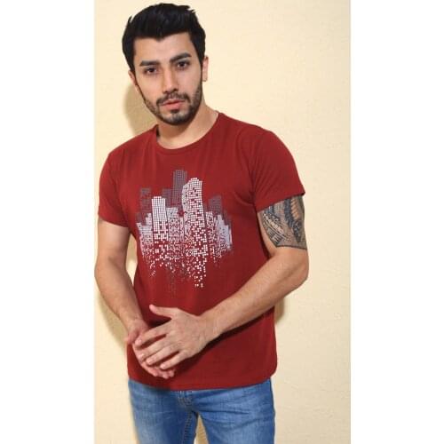 Cool City Zatan Extra Slim Fit Lycra Cycling Neck Man Tshirt