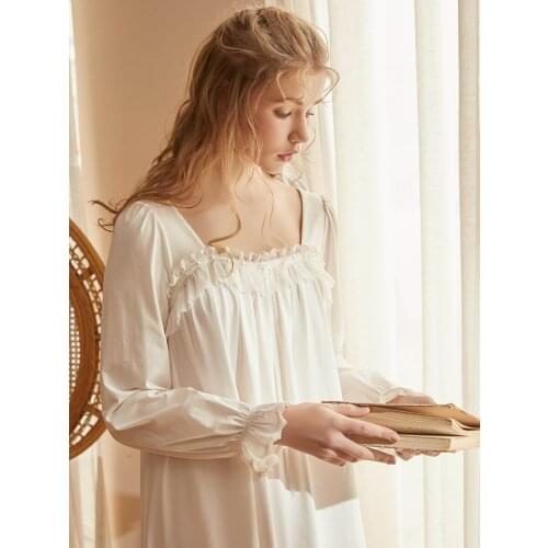 Night Wear Women Cotton Sleeping Dress Nightgown Pregnant Woman