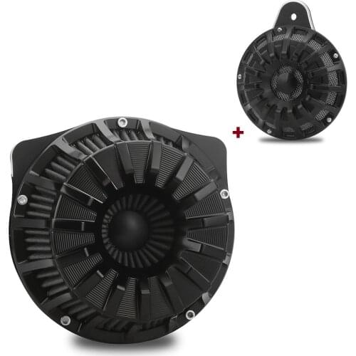 Spokes Air Filter Cleaner Gray Intake Horn kits cover Fit For 2017-2020 FLHTK Ultra Limited FLHX FLHR FLTR FLHT M8